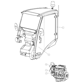 A21590 CAB DLX 500/600 SERI A528 from 1744