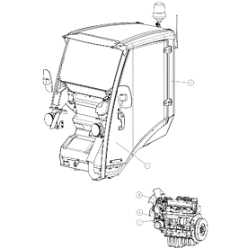 A21590 CAB DLX 500/600 SERI A640 from 1744