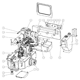 A21661 REAR CHASSIS, 520, A A520 from 1445