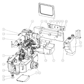 A21661 REAR CHASSIS, 520, A A520 from 1445