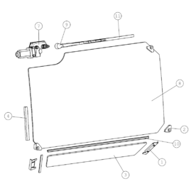 A21707 WINDSCREEN ASSEMBLY A635 from 1744