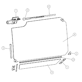 A21707 WINDSCREEN ASSEMBLY A640 from 1744