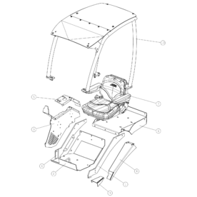 A21713 ROPS/FOPS FRAME COMP A523 from 1820