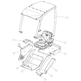 A21713 ROPS/FOPS FRAME COMP A523 from 1820