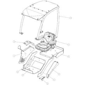 A21713 ROPS/FOPS FRAME COMP A528 from 1744