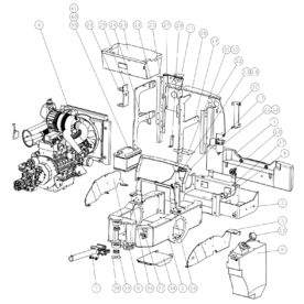 A21725 REAR CHASSIS 745/750 A745 from 1710