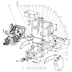 A21725 REAR CHASSIS 745/750 A745 from 1710