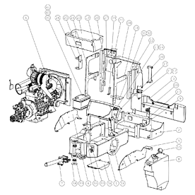 A21726 REAR CHASSIS 755I/76 A750 from 1710