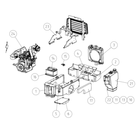 A21740 REAR FRAME A523 from 1820