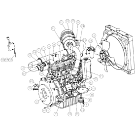 A21755 DIESEL ENGINE ASSEMBLY A528 from 1744