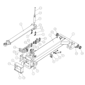 A34965 OUTER BOOM HD, ASSEM A745 from 1710