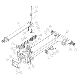 A34965 OUTER BOOM HD, ASSEM A750 from 1500