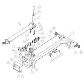 A34965 OUTER BOOM HD, ASSEM A750 from 1710