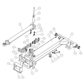 A34965 OUTER BOOM HD, ASSEMBLY A745 from 1500