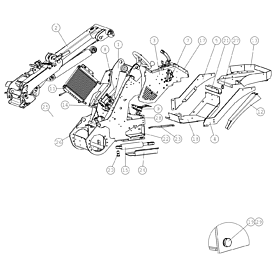 A34978 FRONT CHASSIS, ASSEMBLY A745 from 1500