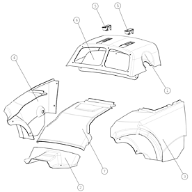 A35304 COVER PLATES, REAR A528 from 1744