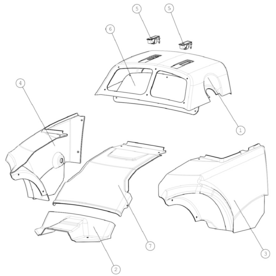 A35304 COVER PLATES, REAR A528 from 1744