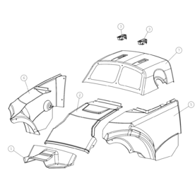 A35659 COVER PLATES HD, REAR A528 from 1744