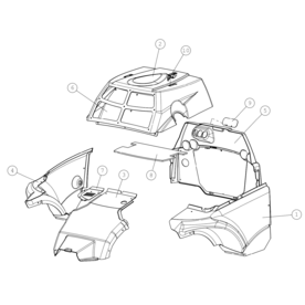 A35804 COVER PLATES, KIT, F A750 from 1710