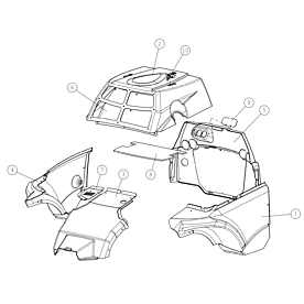 A35804 COVER PLATES, KIT, F A750 from 1710