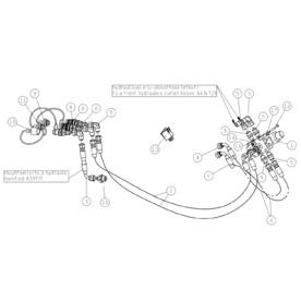 A35881 REAR AUX. HYDR. OUTL A635 from 1744