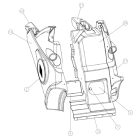 A35953 POLYKARB, COVER PLATES HD, KIT A640 from 1744