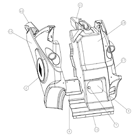 A35953 POLYKARB, COVER PLATES HD, KIT A640 from 1744
