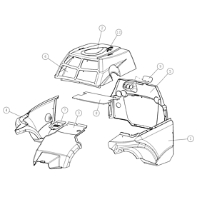 A36298 COVER PLATES, REAR A745 from 1710