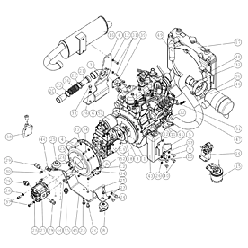 A36474 ENGINE D722/AVANT 52 A520 from 1445