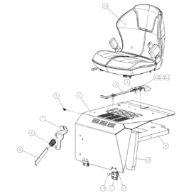 A36672 SEAT BASE A225 from 1830