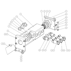 A37253 HYDRAULIC MANIFOLD 7 A745 from 1710