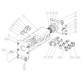 A37253 HYDRAULIC MANIFOLD 7 A745 from 1710