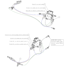 A37281 HYDR. HOSES, HAND DR A755i from 1710