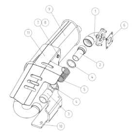 A37374 EXHAUST MUFFLER A523 from 1820