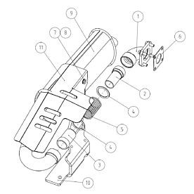 A37374 EXHAUST MUFFLER A523 from 1820