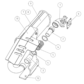 A37374 EXHAUST MUFFLER ASSEMBLY A423 from 1820