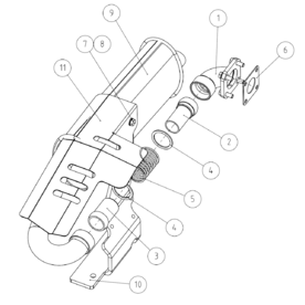 A37374 EXHAUST MUFFLER ASSEMBLY A423 from 1820