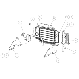 A37475 MOUNTING BRACKETS, C A423 from 1820