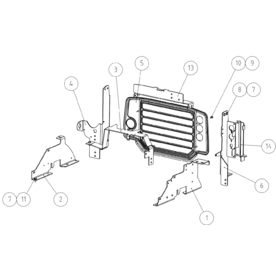 A37475 MOUNTING BRACKETS, C A523 from 1820