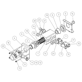 A37568 HYDRAULIC MANIFOLD A523 from 1820