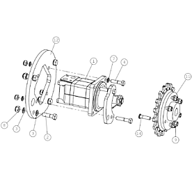 A410629 DRIVE MOTOR, ASSEMBLY A423 from 1820