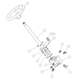 A410964 STEERING COLUMN, ASS A423 from 1820