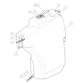 A413932 FUEL TANK, COMPLETE A640 from 1744