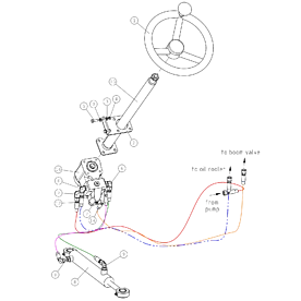 A419613 STEERING COLUMN ASSEMBLY A225 from 1830
