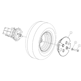 A421353 WHEEL WEIGHT 14KG WI A225 from 1830