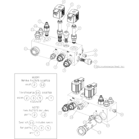 A421616 HYDRAULIC MANIFOLD A635 from 1744