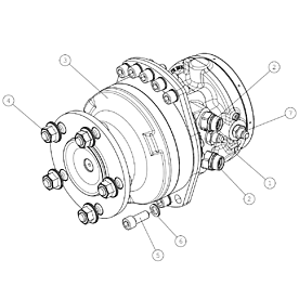 A421885 DRIVE MOTOR REAR, AS A523 from 1820