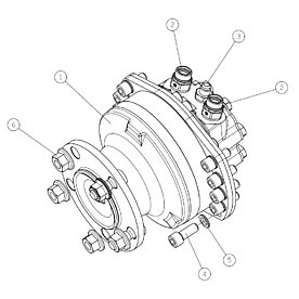 A422531 DRIVE MOTOR FRONT, A A523 from 1820