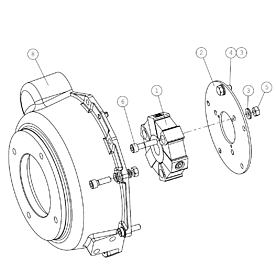 A422594 FLYWHEEL HOUSING D90 A423 from 1820