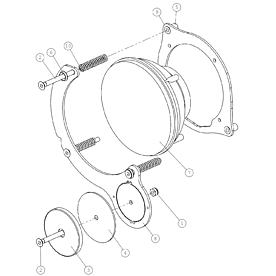 A423029 FRONT LIGHTS ASSEMBLY A640 from 1744